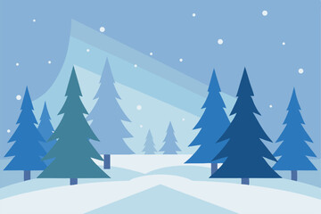 Obraz premium winter landscape with snow