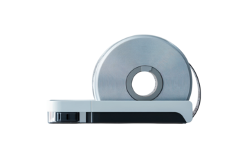 Labeling moments effortlessly a sleek handheld label maker dispensing memories organization on transparent background