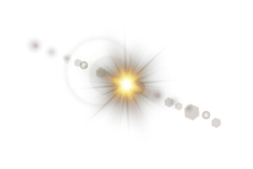 Glare spark flickers gently in morning-style shine. Warm gradient edges enhance visual composition depth.Transparent PNG flare ideal for realistic photo effects. Shining light effect mimics sunrise