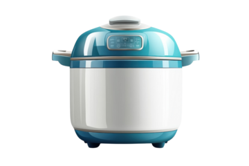 The promise of a warm hearty meal beckons from a modern electric pressure cooker a tool for on transparent background