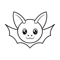 bat line art