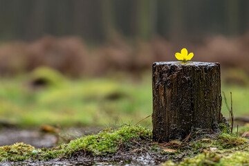 Fruit with split skin revealing inner chaos in a lush natural setting during the daylight