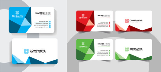 Clean and Minimalist Corporate Identity Business Card Template for Professionals. Creative and elegant business card template for professional use.