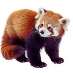 Red Panda Fox-Like Creature - High-Quality PNG
