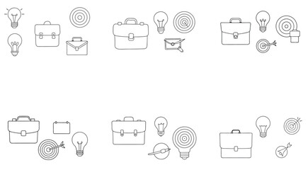 hand drawn icons set