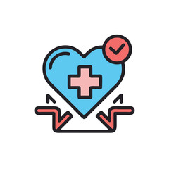 Obraz premium heart with cross