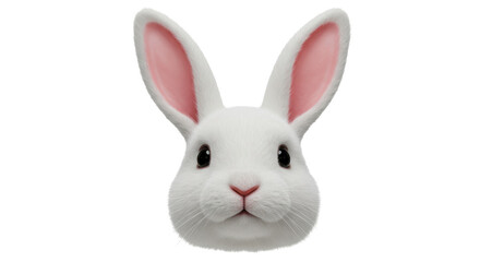 Isolated Rabbit Face