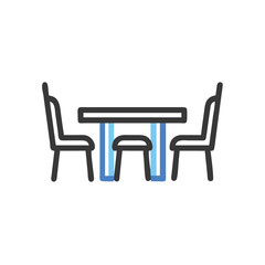 Fototapeta premium two chairs on a white