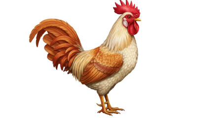 Isolated Rooster