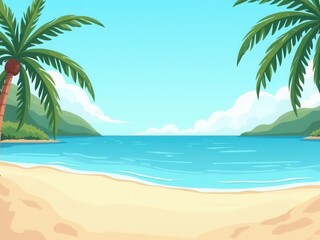 Obraz premium Tropical Beach Scene