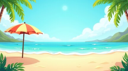 Tropical Beach Scene