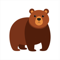  Isolated Bear Vector Icon for Wildlife Design