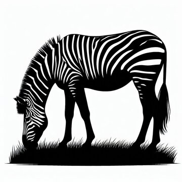 Zebra silhouette