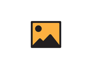 Gallery icon or photo icon and illustration design vector design 