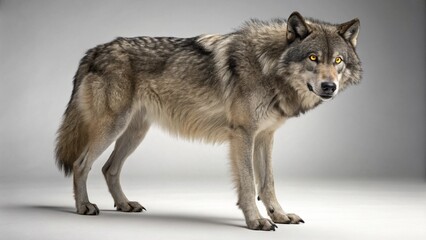 Obraz premium Dire Wolf on studio background
