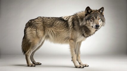 Obraz premium Dire Wolf on studio background