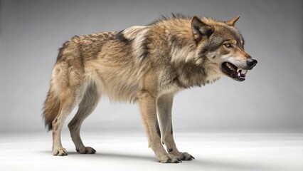 Obraz premium Dire Wolf on studio background