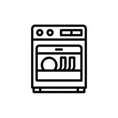 vector illustration of microwave oven icon