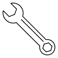 wrench isolated on white