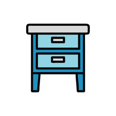 furniture set isolated on white