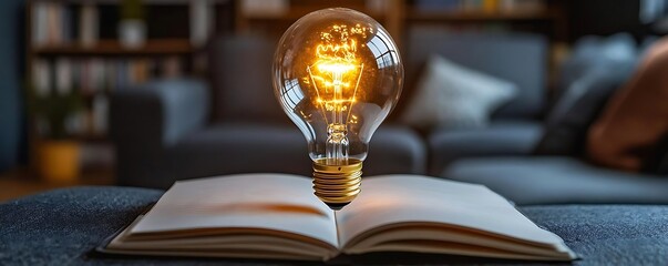 Glowing Idea Book, Home, Knowledge