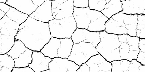 Dust or old grunge concrete building damaged grunge wall black and white texture effect white background.