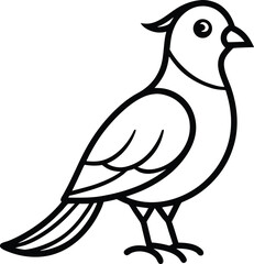 cuckoo ouline icon on transparent background