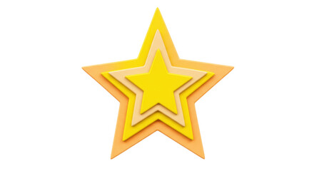 Obraz premium Isolated Layered Star