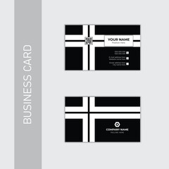 Professional modern minimal business card design template .