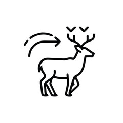 deer silhouette vector