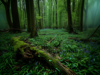 Fototapeta premium Redwood forest in the Pacific northwest, Preservation, 