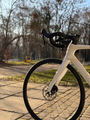Fototapeta premium Cycling Adventure in the Countryside with a Road Bike
