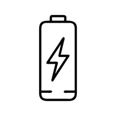 Battery with Lightning Bolt
