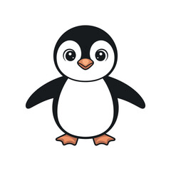 Adorable Cartoon Penguin Illustration Perfect for Children s Books Websites and Educational Materials