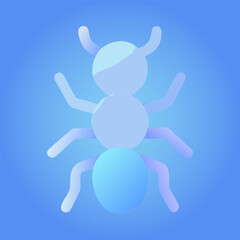 Detailed Ant Crawling on Flower Black and White Outline Line Art Drawing Engraved Style of an ant, ideal for educational materials, nature-themed projects, insect studies, and children's books.