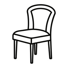 wooden chair isolated on white