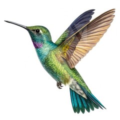 Obraz premium hummingbird on white background