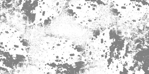 Black and White Rough Grunge Texture with Aging Film Effect, Dust Overlay, and Transparent Background

