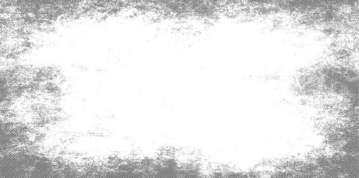 Grunge Black and White Distressed Texture with Dust Grain, Dirt Overlay, Scratches, and Transparent Background
