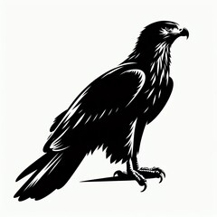 Obraz premium hawk Silhouette