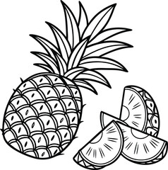 vector illustration of pineapple