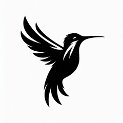Fototapeta premium Hummingbird Silhouette
