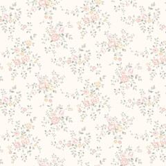 Elegant Hand Painted Curly and Floral Pattern Illustrations