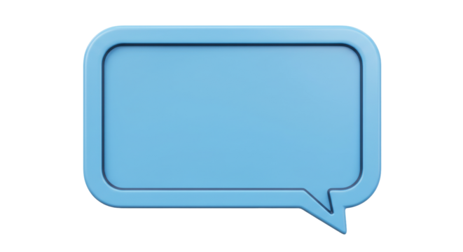 Isolated Speech Bubble