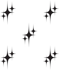 black and white stars background 