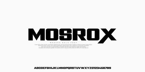 Modern Bold Font Sport Alphabet. Heavy Strong,Typography urban style fonts for technology, digital, movie logo design. vector illustration