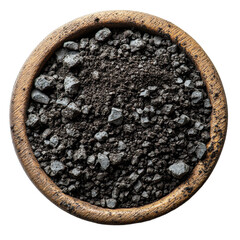 Pile of coal rocks isolated on transparent background. PNG Industry