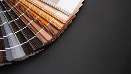 dark paint samples on wall