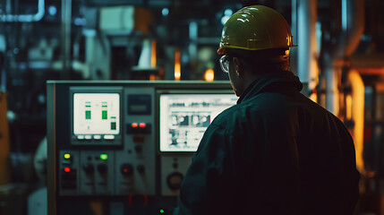 Worker Monitoring Industrial Control Panel