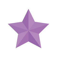 Purple Five-Pointed Star Icon
